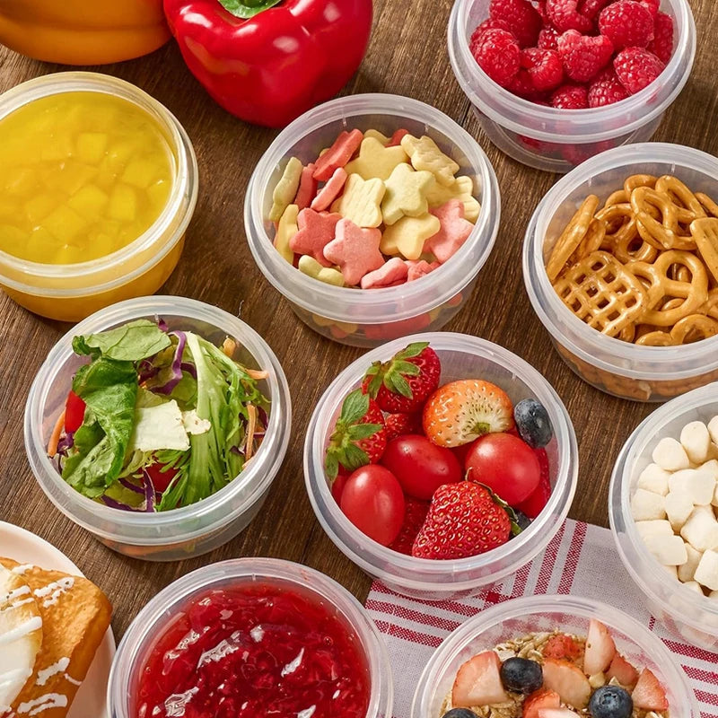 5Pcs Mini Small Snack Organizer Ketchup Salad Seasoning Portable Food Container Kitchen Seasoning Storage Container