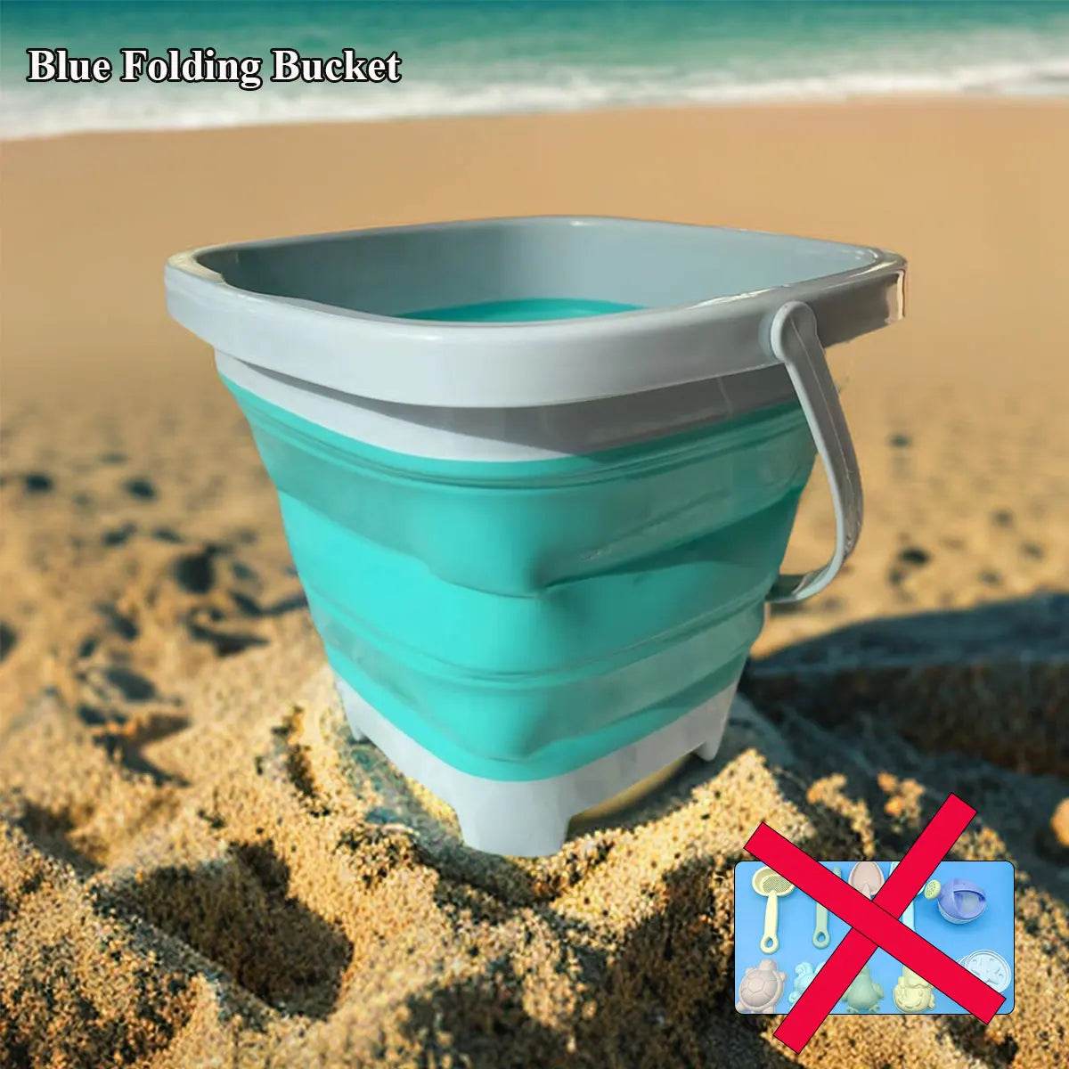 11/5/1 PCS Beach Sand Play Water Set Folding Bucket Summer Toys for Children Kids Outdoor Game Sandbox Accessories Color Random - AIAZ