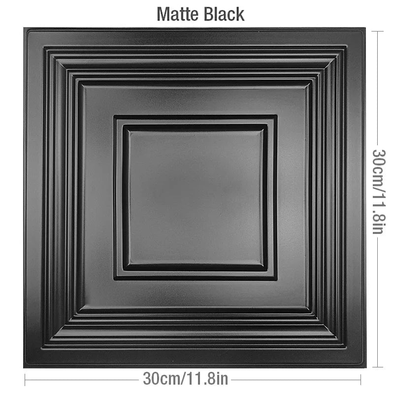 12 Pcs 30cm 3D wall sticker decorative ceiling living room Wood grain wallpaper waterproof 3D Wall panel bathroom kitchen Hotel