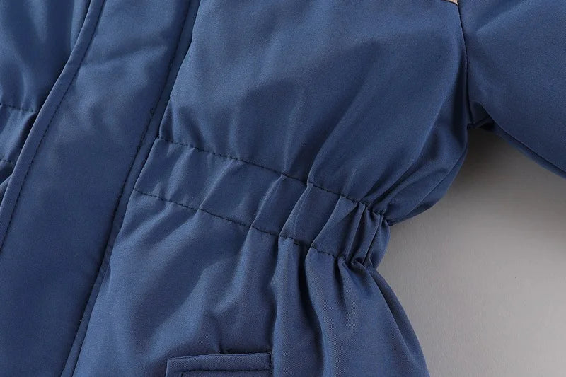 Winter Children Ski Suit Thicken Waterproof Baby Jumpsuit Warm Baby Girl Snow Wear Plus Velvet Infant Clothes Boys Coat 1-5 Year