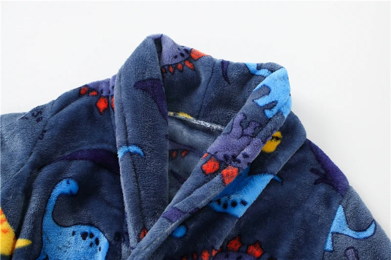 Soft Children Flannel Pajamas Autumn and Winter Pajamas for Girl Warm Kids Bathrobe Boy Sleepwear Family Matching Homewear 4-16Y