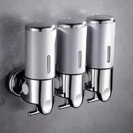 Soap Dispensers Shampoo Dispenser Hotel Bathroom Toilet Wall-mounted Shampoo Shower Gel Press Box Soap Pump Barrel Hand Liquid