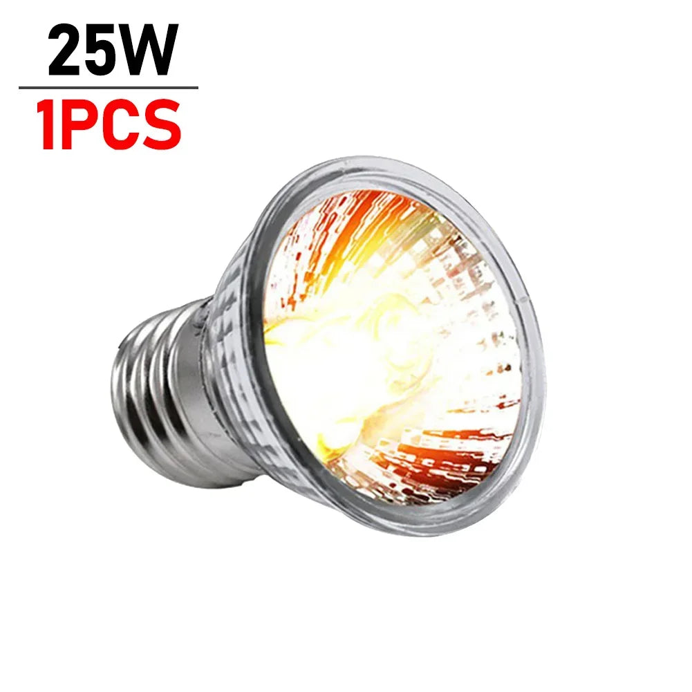 1-10PCS 25/50/75W UVA+UVB Reptile Lamp Bulb Turtle Basking UV Light Bulbs Heating Light Full Spectrum Sunlamp for Amphibians