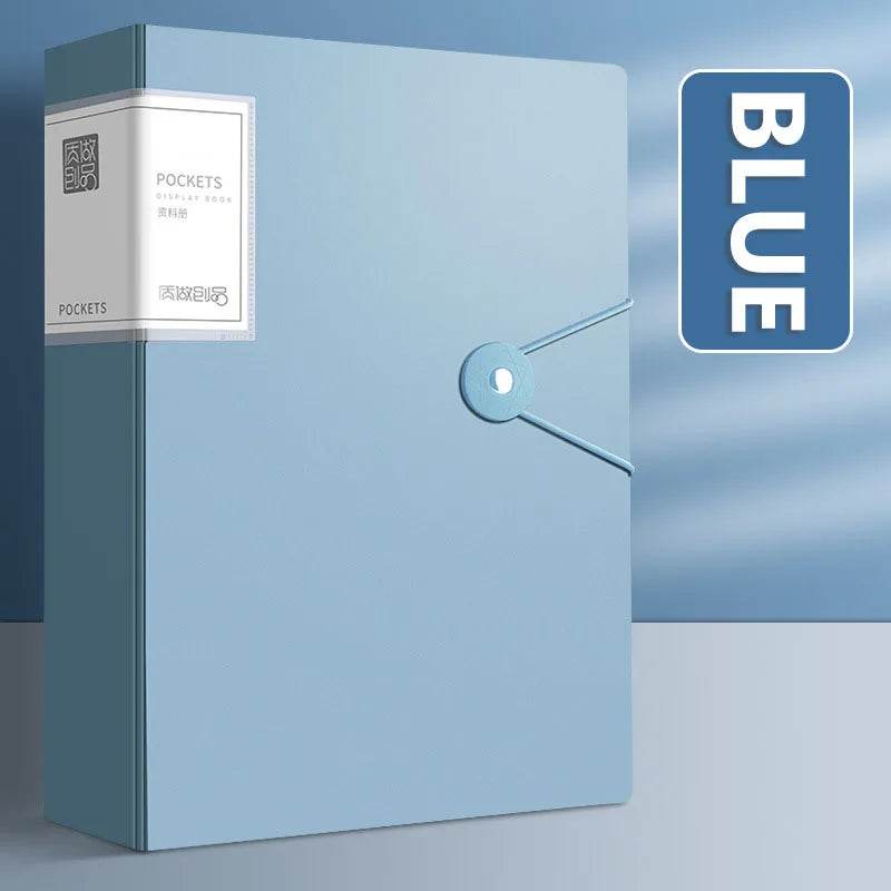 Clear Book Long Folder File Organizer Long Folder Organizer for Document 23.5x35CM School Supplies - AIAZ