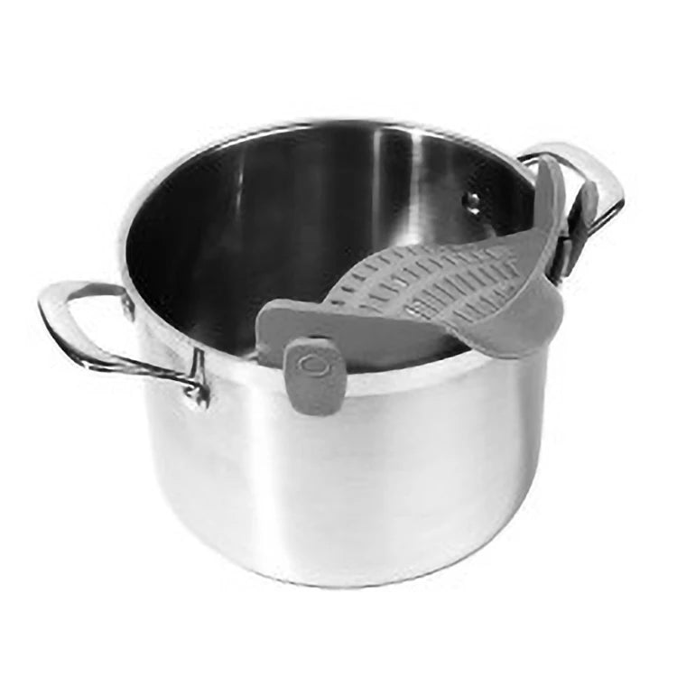 Adjustable Silicone Clip-On Kitchen Strainer for Pots Pans and Bowls Handheld Pasta Strainer Rice Strainer Kitchen Tools