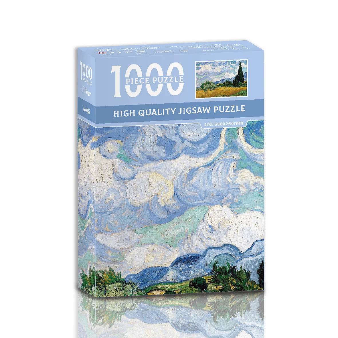 38*26cm Mini Jigsaw Puzzle 1000 Pieces for Adults Famous Oil Painting Van Gogh Puzzle Christmas Gift Toy Educational Toys - AIAZ