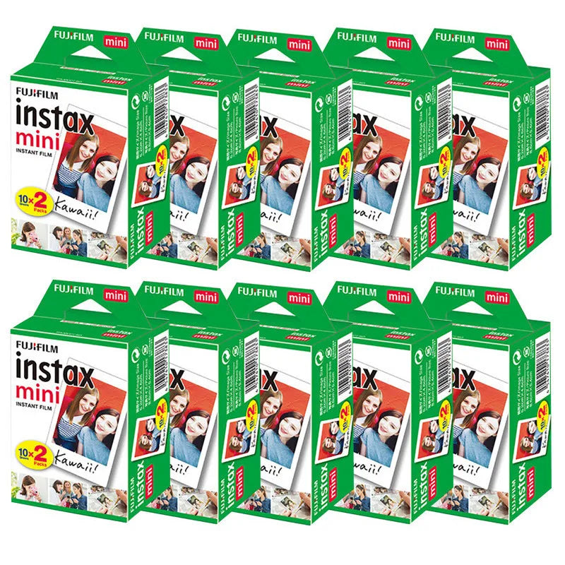 Fujifilm Instax Mini Film White 10 20 40 60 80 100 Sheets For FUJI Instant Photo Camera Mini 12/11 Mini 9 8 7 70 90 Film Camera