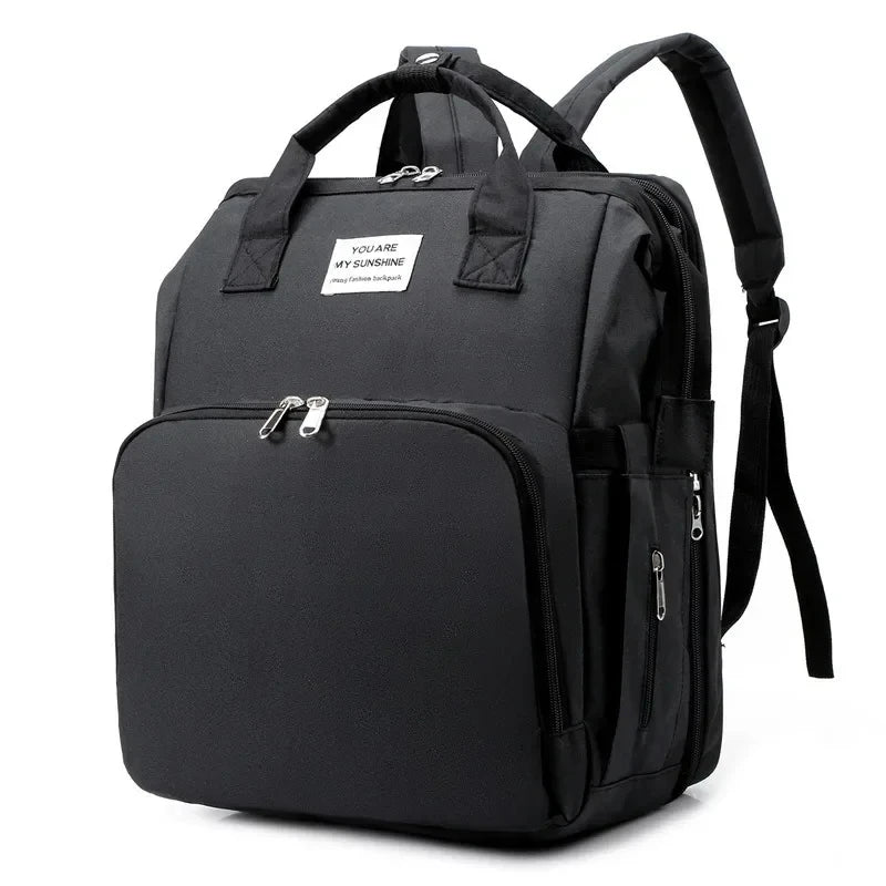 Mommy Bag Outdoor Bottle Carrier Diaper Bag Multi-functional Extended Bag Baby Seat Sleep Feeding Bag Large Capacity Backpack