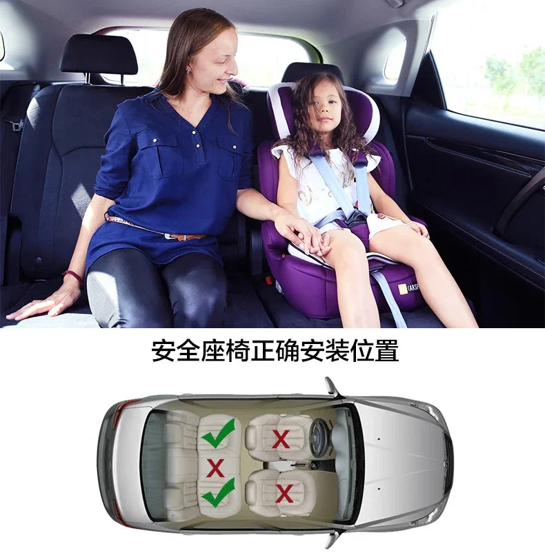 Ik-06 Innokids Child Safety Seat 360 Degree Rotating Car With 0-12 Years Old Baby Can Sit And Lay Isofix Latch Grey