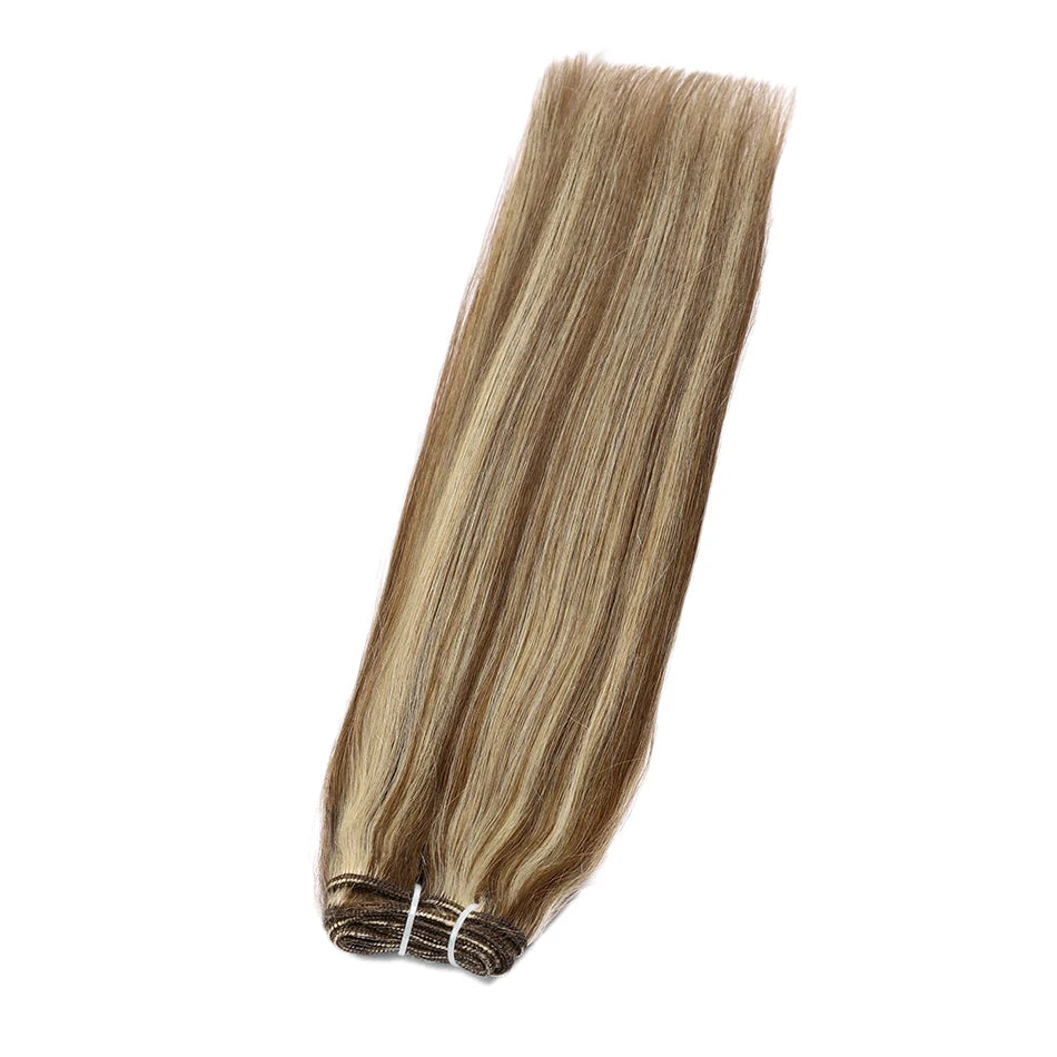 Russian Human Hair Bundles Weft 100% Remy Human Hair Weaves 100G /50G Hair Weaving Braiding Natural Straight Hair