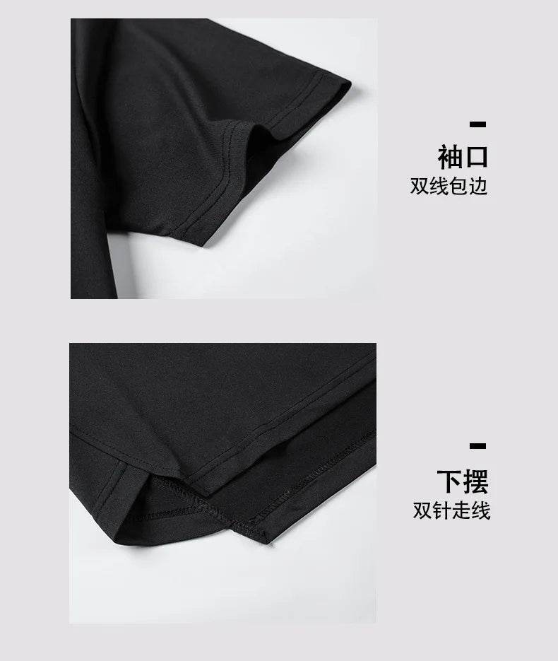 2025 Men's Summer Hoodies T-shirts Short Sleeve Solid Color Loose Hooded Drawstring Pullover Tops Basic Tees for Daily Wear Male - AIAZ