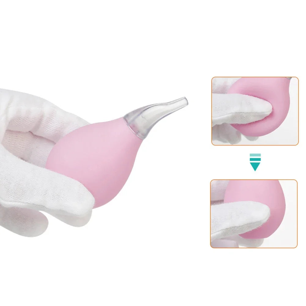 Newborn Baby Nasal Aspirator Suction Soft Tip Mucus Vacuum Runny Nose Cleaner Cleaning for Boys Girls Kids