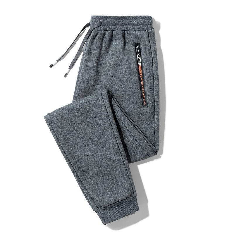 2025 Autumn Men's Sport Pants Casual Knitted Trousers With Zipper Pockets Solid Color Jogger pants Male pantalon chandal hombre - AIAZ
