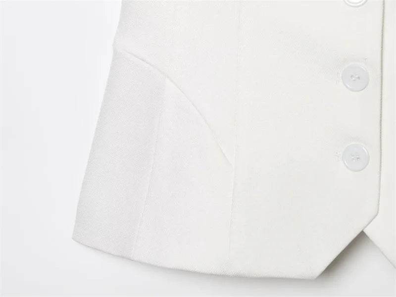 Women's Vest New Summer 2025 Solid Color Sleeveless Blend Vest Sexy V-neck Design Casual and Versatile Personality Fashion - AIAZ