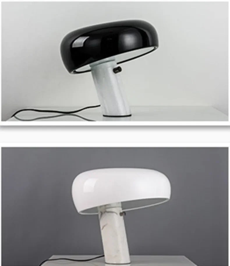 Italian Luxury Designer Mushroom Marble Desk Lamp Modern Children's Study LED Table Lamps Living Room Bedroom Decorative Lights