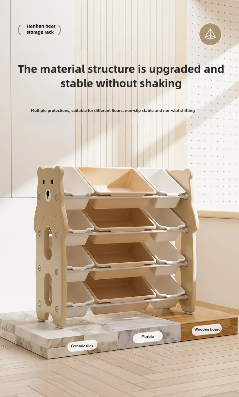 Children's Toy Storage Rack, Floor Standing Multi-layer Storage Rack, Easy Classification and Organization Storage Rack