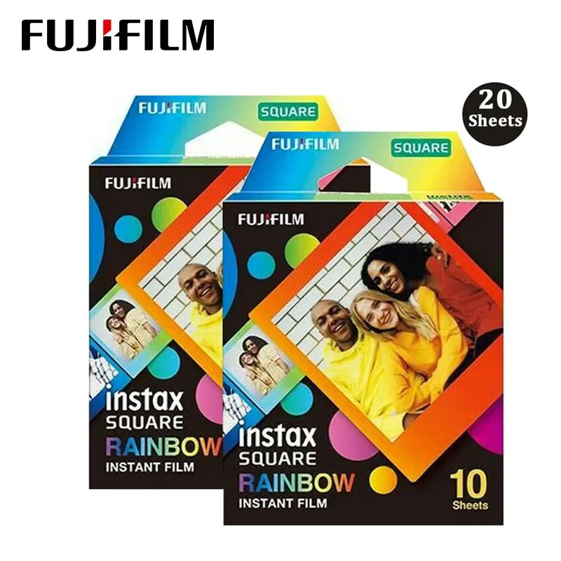 10/20 Sheets Fujifilm Instax Square Rainbow For Fujifilm instax Square / SP-3 For SQ10 SQ6 SQ20 Instant Film Camera Share Camera