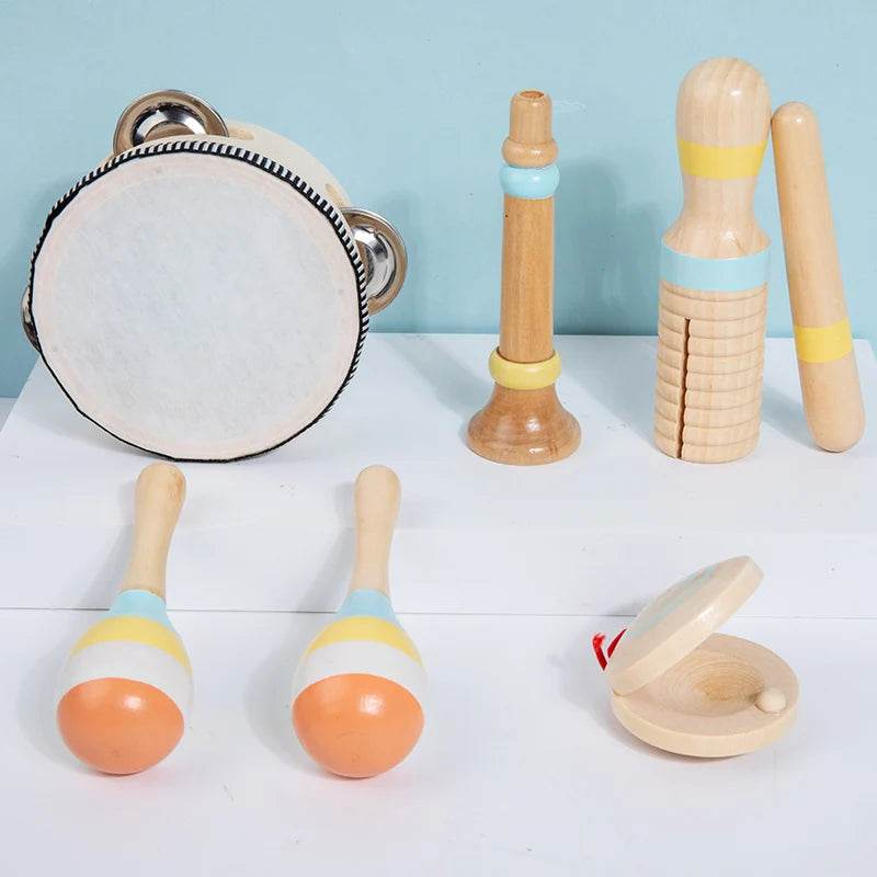 Interactive Musical Toy Wooden Toys Child Percussion Instruments Early Educational Toys Birthday Gifts for Toddlers Girl Boy - AIAZ