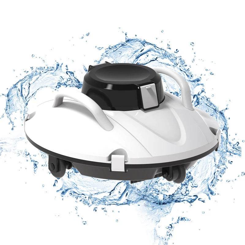 Swimming Pools Vacuum Cleaner Wireless for Floor Smart Cleaning Robot Auto-Parking Dual-layer Filtration120mins Running Time - AIAZ