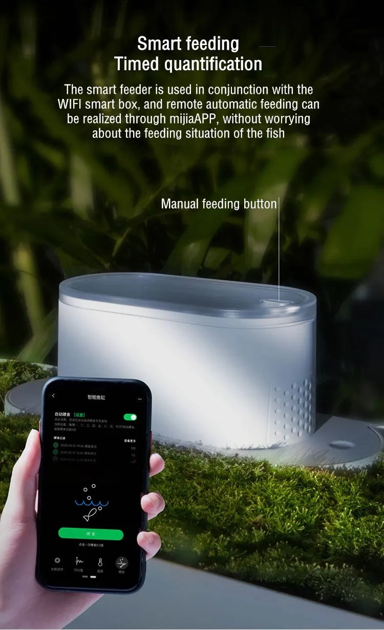 Smart Fish Tank Ecological Bottom Filter Fish Tank Desktop Aquarium Tank for Fish