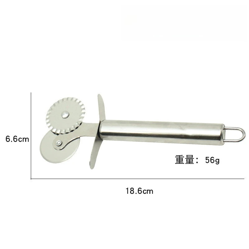 1 pc New Arrival Ravioli Cutter  Stainless Steel Wheel, Perfect for Cutting, Sealing, And Crimping Fresh Pasta and Pastry Dough