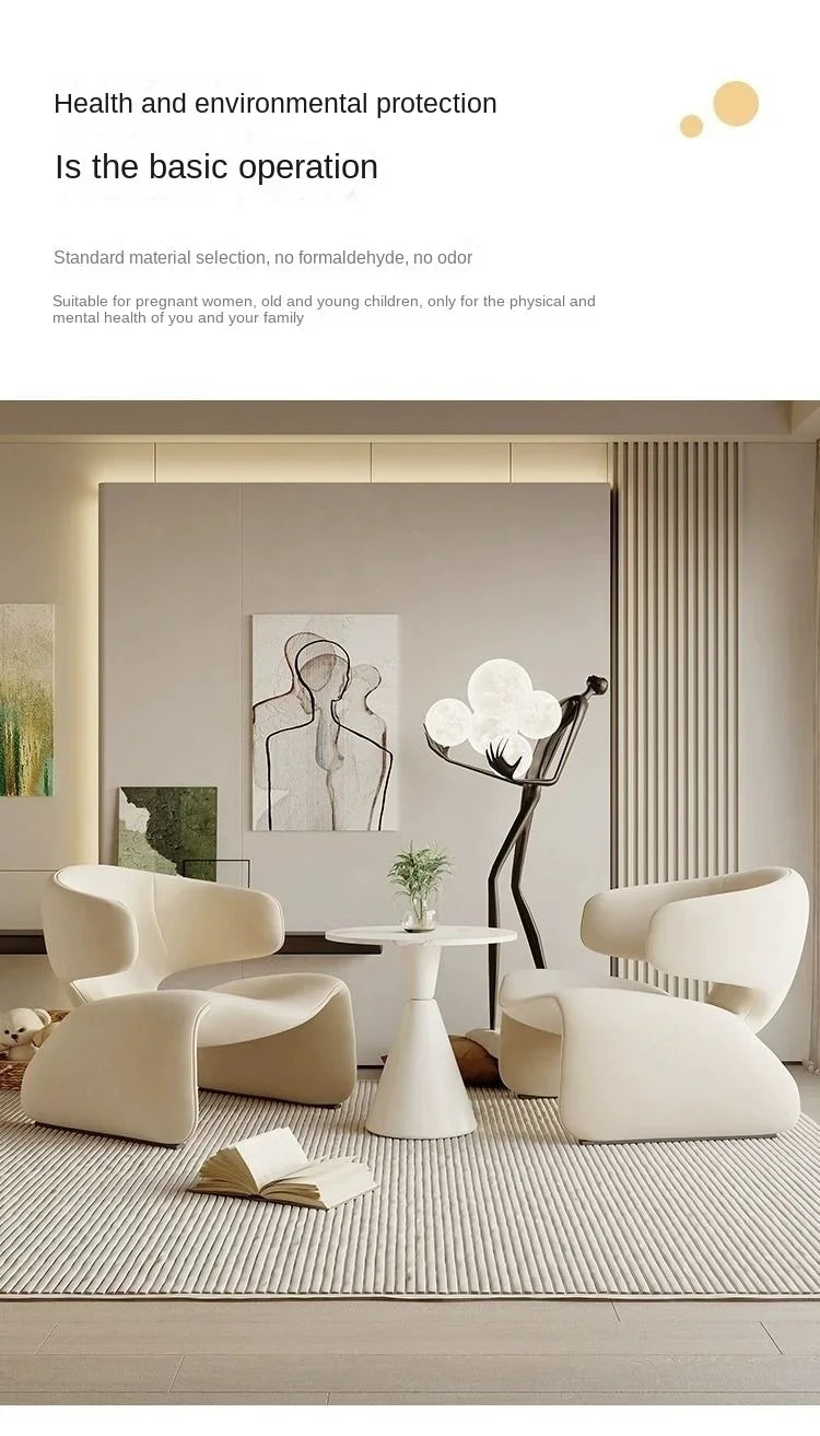 Designer Creative Single Sofa Chair for Negotiation Table and Chairs Leisure Sofa Rest Area Hotel