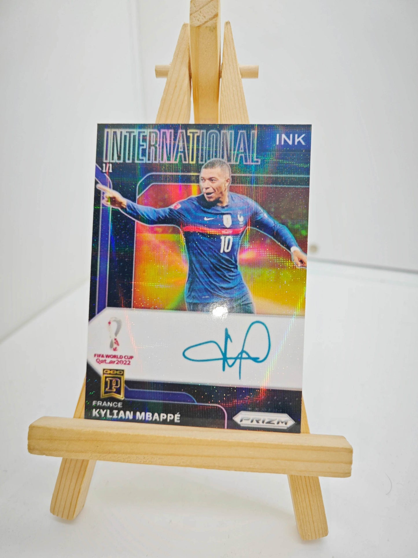 Panini collectible card laser flash DIY Messi Cristiano Ronaldo Kylian Mbappe David Beckham Card bricks Holiday gifts 1.5mmthick - AIAZ