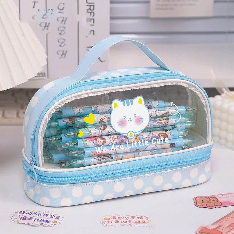 Pencil Cases For Girls School Supplies Pencil Pouch Trousse Scolaire Large Capacity Pencilcase Estuche Escolar Cute Pencil Case - AIAZ