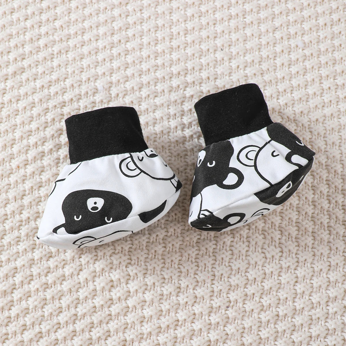 0-9 Months Baby Boy Set Little Bear Long Sleeve Bodysuit+Pants+Hat+Socks 4pcs/Set Baby Spring Autumn clothing Newborn set