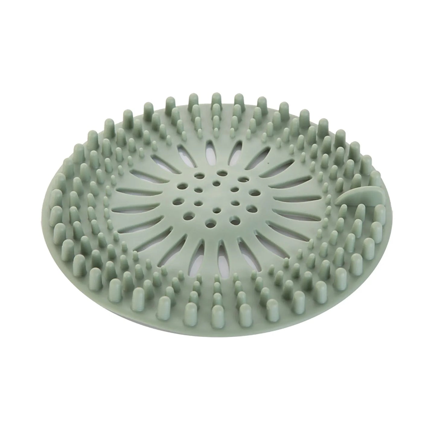 Silicone Drain Hair Catcher with Suction Cup Shower Bathtub Drain Strainer Hair Filter Drain Sink Strainer Bathroom Accessories
