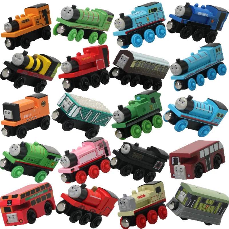 Thomas And Friends Wooden Trains Magnetic Connectable Track Trains Toys Handel Molley Lady Diesol Oliver Donald Educational Toys - AIAZ