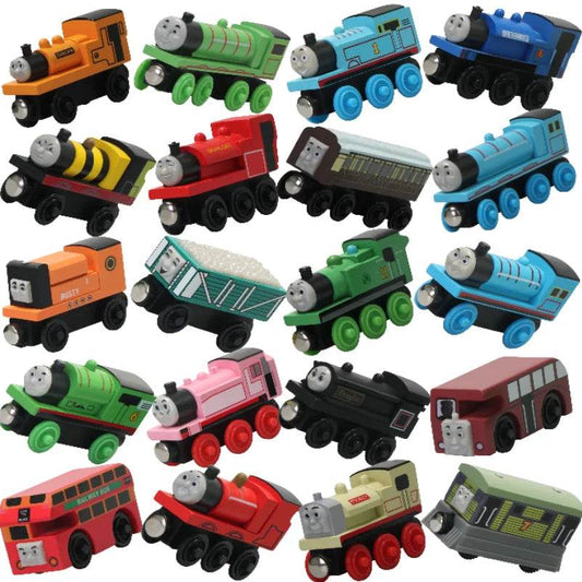 Thomas And Friends Wooden Trains Magnetic Connectable Track Trains Toys Handel Molley Lady Diesol Oliver Donald Educational Toys - AIAZ