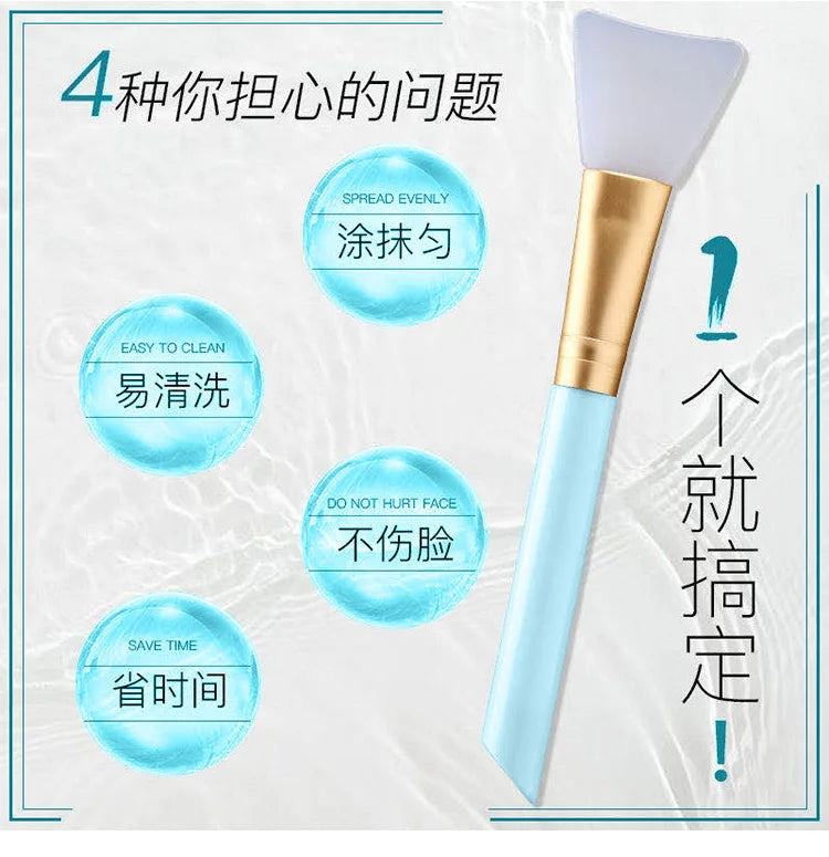 Silicone Facial Mask Brush Face Skin Care Tool Soft-headed DIY Mud Brush for Women DIY Beauty Smear Supplies Tools Skincare