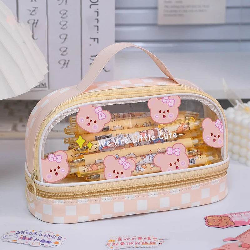 Pencil Cases For Girls School Supplies Pencil Pouch Trousse Scolaire Large Capacity Pencilcase Estuche Escolar Cute Pencil Case - AIAZ