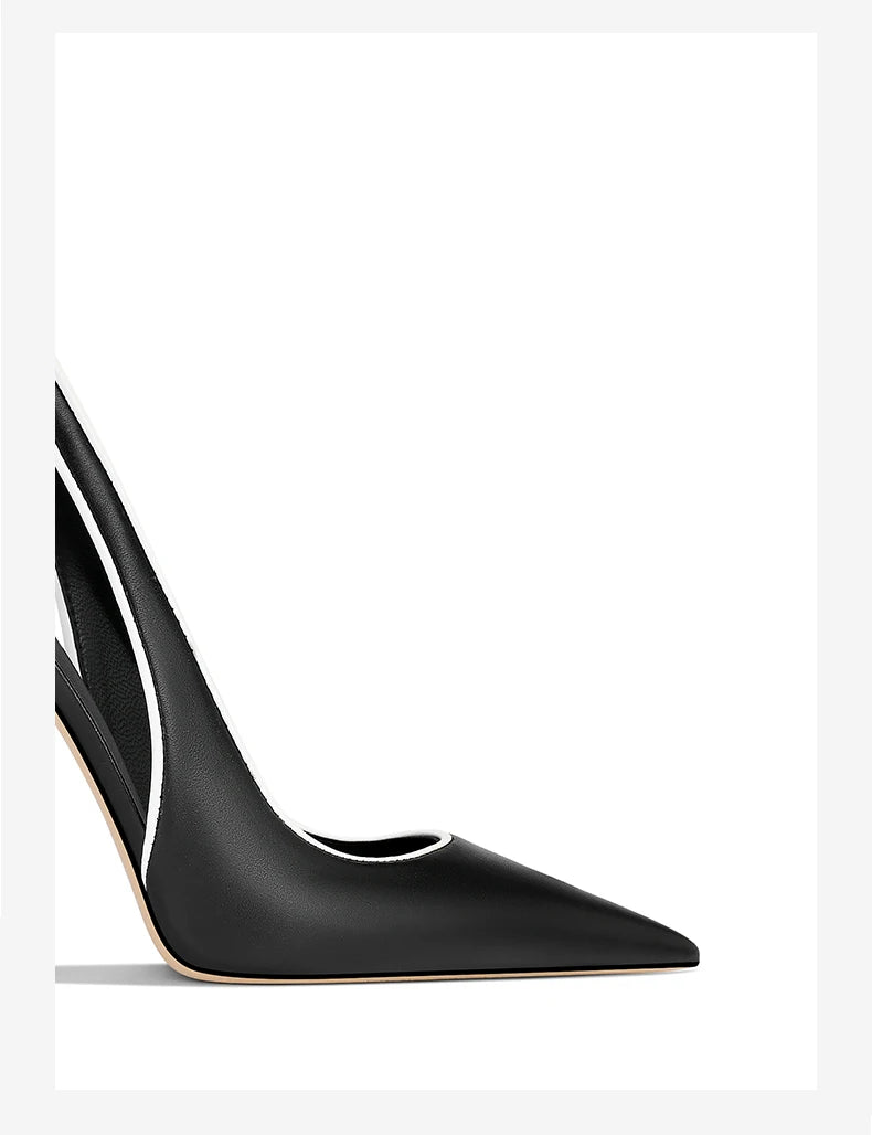 Spring and summer new pointed toe lace-up leather shoes thin high-heeled banquet dress large size small size women's sandals