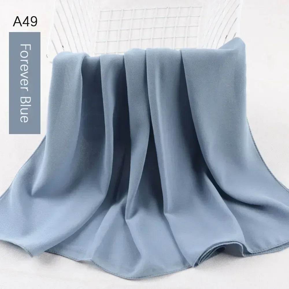 Muslim Women Chiffon Hijab Scarf Chiffon Soft Hijabs Shawl Long Scarves Wrap Headscarves For Muslim Fashion - AIAZ