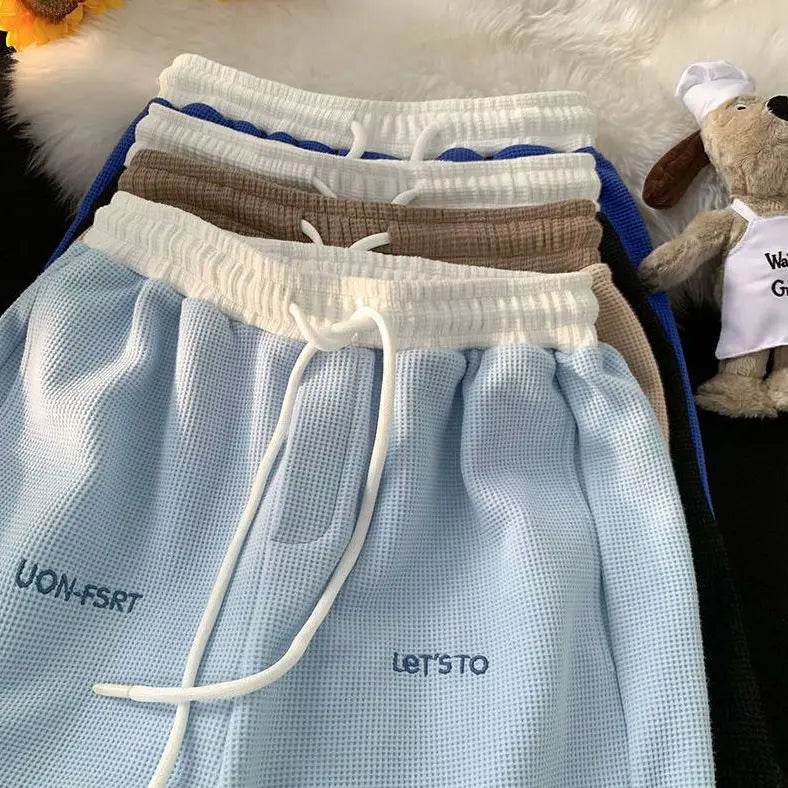 Men's Five-point Shorts Summer 2025 Korean Version Embroidered Loose Versatile Casual Shorts Trendy Sportswear - AIAZ