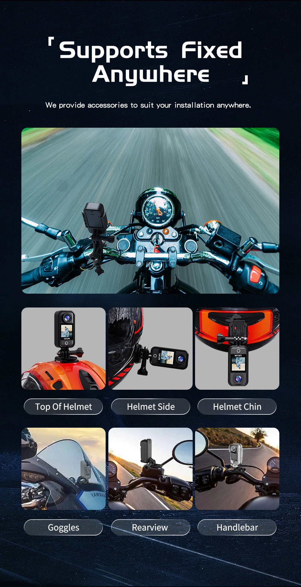 SJCAM C300 Pocket Action Camera 4K FHD With Long Battery Life Video 30M Waterproof 5G WiFi Camera Sport Action Cam