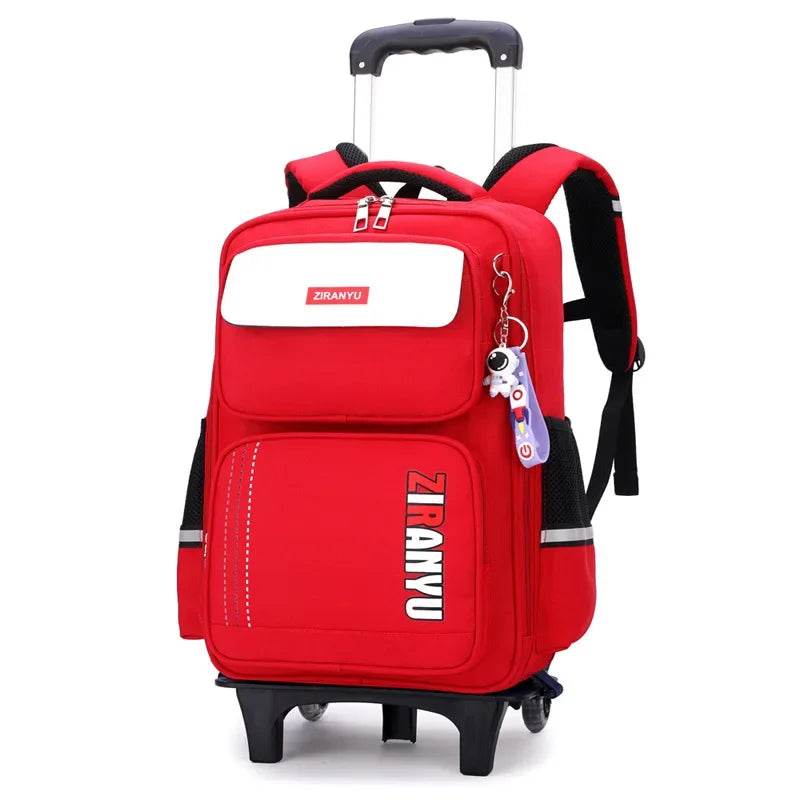 Rolling Backpacks for Primary School Children Trolley School Student Backpack Wheeled Bag Back To School Backpacks with Wheels - AIAZ