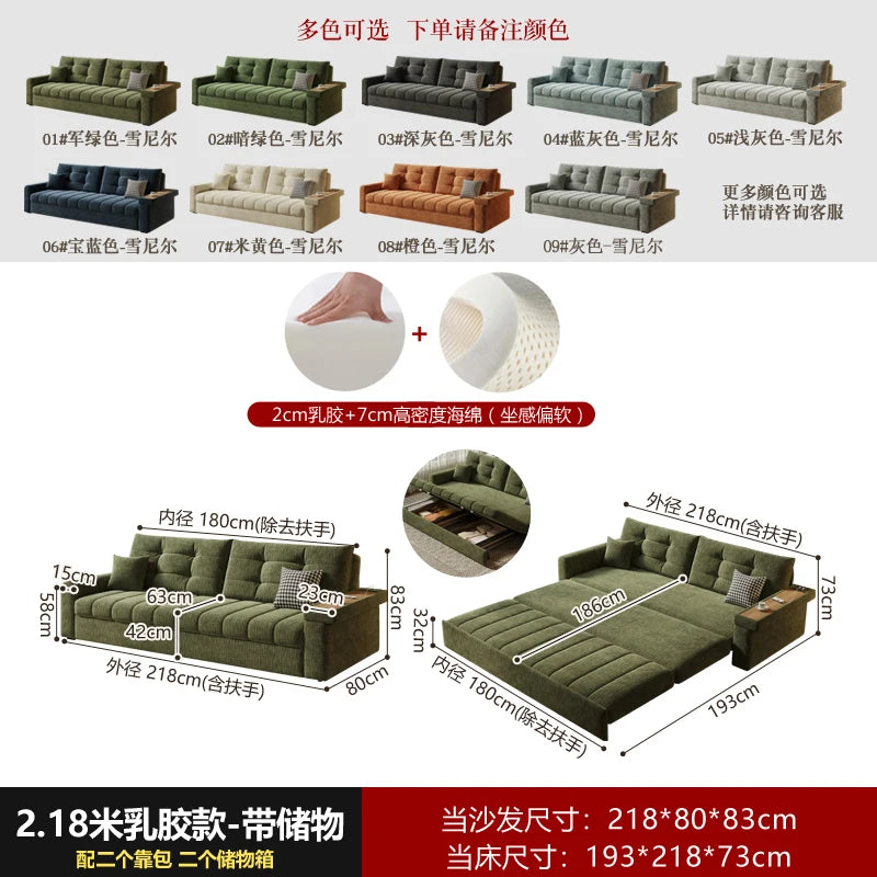 Design Folding Sofas Expand Contract Soft Living Room Double Sofas Receive Simple Juego De Muebles Para Sala Home Furniture