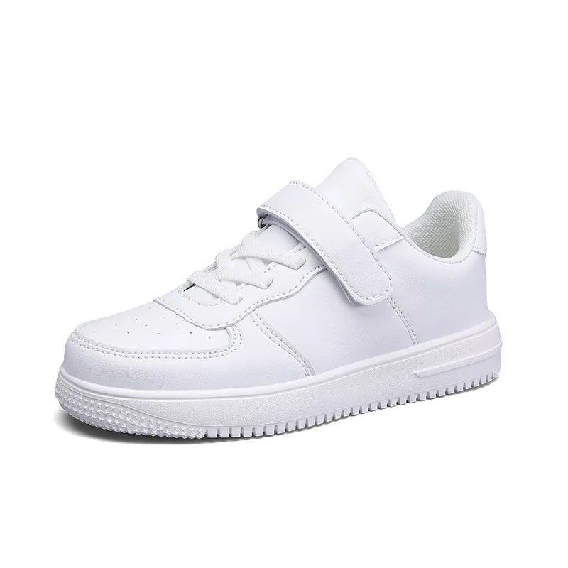 Black Children Shoes Boys Sneaker 6 To 12 Years 2024 New School Leather Kids Casual Sneaker Tennis Sports Shoes for Boy