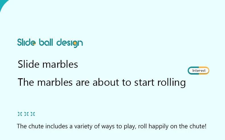Marbles Run Catapult Track Building Blocks Slide Beads Educational Toys Children Gift Race Balls Toy Marble Track Race Set - AIAZ