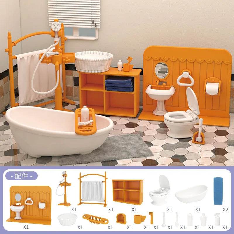 mini supermarket shopping games dollhouse furniture accessories Intellectual education toys for kid family interaction toys - AIAZ
