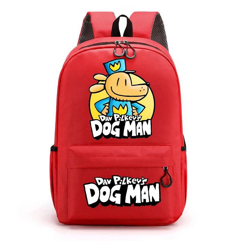 New Dog Man Kids Backpacks Boys Large-capacity School Backpack Cute Cartoon School Bags Children School Supplies Birthday Gifts - AIAZ