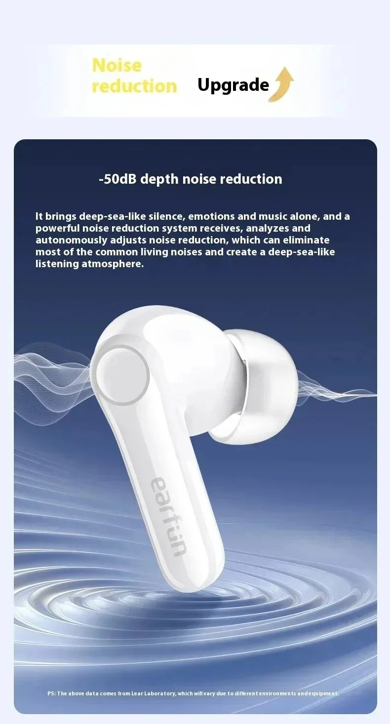 EarFun Air Pro4 Bluetooth Earphone HI-FI Active Noise Reduction IPX5 Waterproof Dynamic Diaphragm Ergonomics Gamer Earbuds