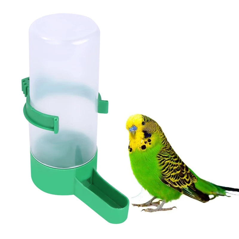 No Mess Bird Feeders Automatic Parrot Feeder Drinker Acrylic Seed Food Container Cage Accessories For Small And Medium Parakeets