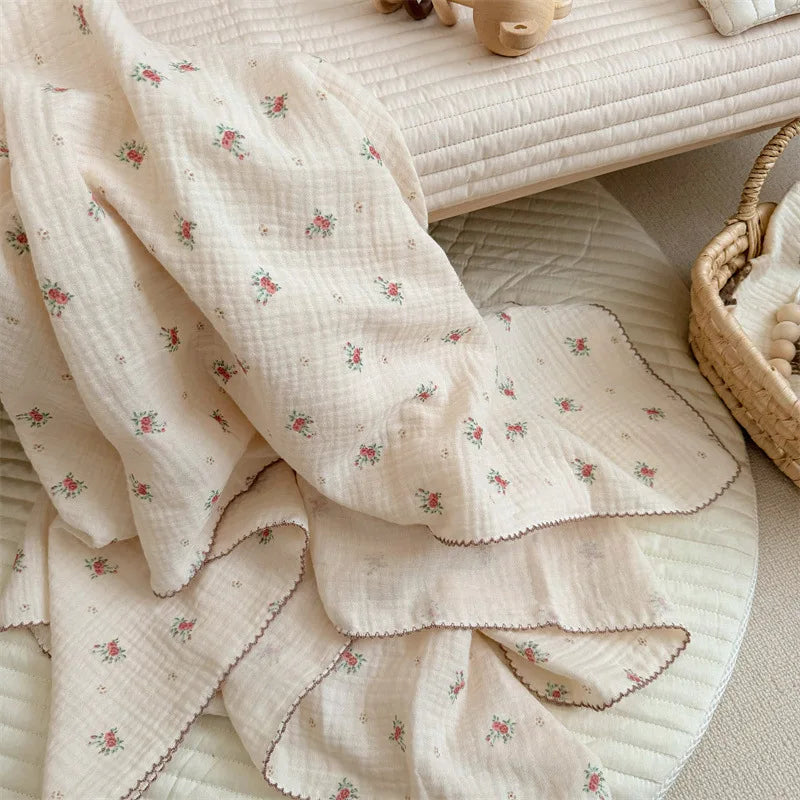 Baby Blanket Newborn Summer Muslin Swaddle Blankets Baby Wrap Cotton Soft Receiving Blankets Bedding Crib Quilt Stuff Bath Towel