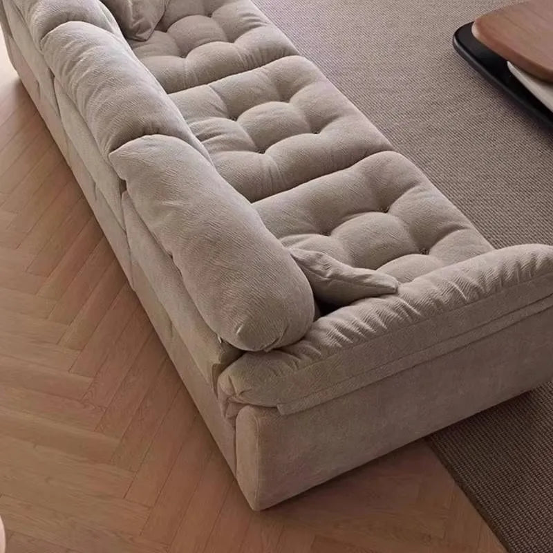 Designer Style Minimalistic Sofa Waterproof Elegant Wooden Chaise Lounge Sofas Living Room Couch Muebles Entrance Hall Furniture