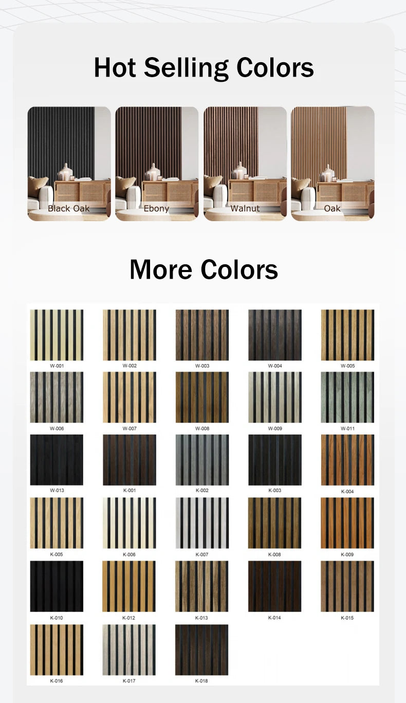 Product on E-commerce Platform Wooden Sound-absorbing Board Upgraded Wood Slat Wall Panels 60x240cm Acoustic Panel