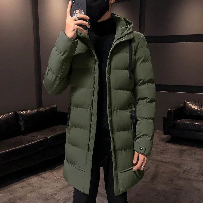 2025 Winter Parkas Men Warm Thick Windproof Jacket Men Quality Hooded Cotton Padded Coat Men Fashion Waterproof Outwear - AIAZ